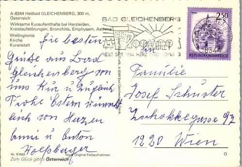 53235 - Steiermark - Bad Gleichenberg , Kuranstalt , Wellingtonia , Mehrbildkarte - gelaufen