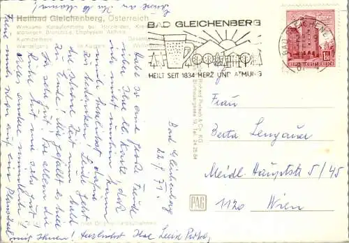 53238 - Steiermark - Bad Gleichenberg , Kurhaus , Mehrbildkarte - gelaufen 1971