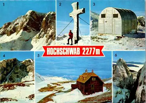 53254 - Steiermark - Hochschwab , Travissattel , Gipfelkreuz , Biwakschachtel , Fleischerhütte - gelaufen 1976