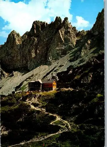 53255 - Steiermark - Hochschwab , Voisthalerhütte mit den Edelspitzen - gelaufen 1978