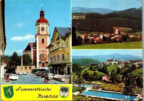 53263 - Steiermark - Birkfeld , Schwimmbad , Freibad , Mehrbildkarte , VW Käfer - gelaufen 1972