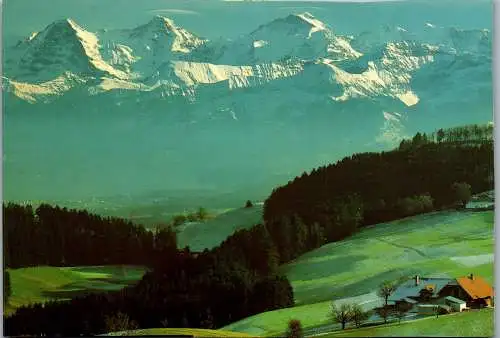 53291 - Schweiz - Riggisberg , Blick auf Berner Alpen - nicht gelaufen