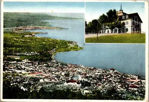 53294 - Schweiz - Grub , Hotel Pension Fünfländerblick , Blick auf Rorschach u. Bodensee - gelaufen 1931