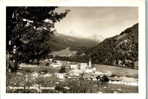 53303 - Schweiz - St. Maria , Münstertal , Dorfpartie - gelaufen 1959