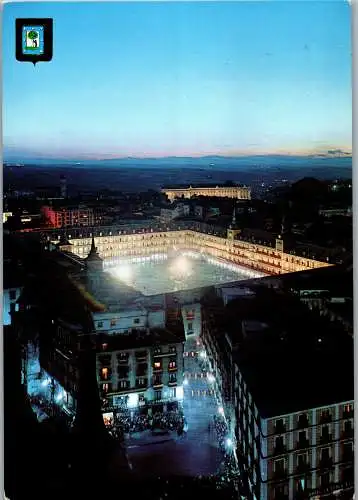 53310 - Spanien - Madrid , Plaza Mayor , al fondo Palacio Real - gelaufen 1972