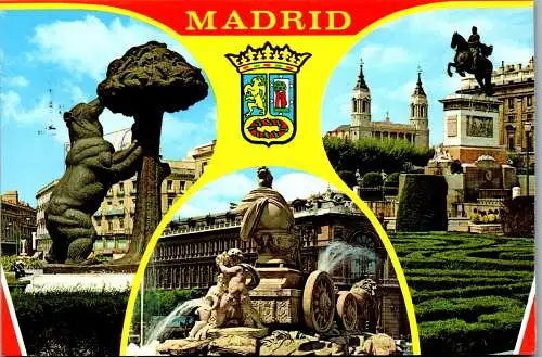 53315 - Spanien - Madrid , Mehrbildkarte - gelaufen 1980