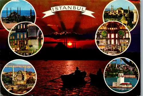 53323 - Türkei - Istanbul , Mehrbildkarte - gelaufen 1979