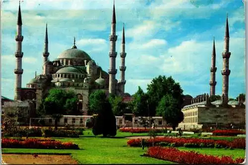 53324 - Türkei - Istanbul , Sultan Ahmet Camii , Moschee - gelaufen 1973