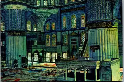 53330 - Türkei - Istanbul , Saheserleri , Sultanahmet Camii , Moschee - gelaufen