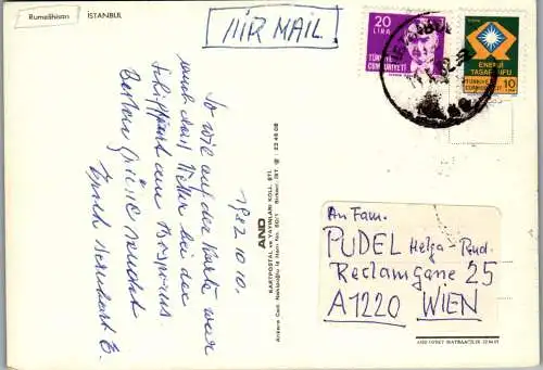 53335 - Türkei - Istanbul , Rumelihisan - gelaufen 1982