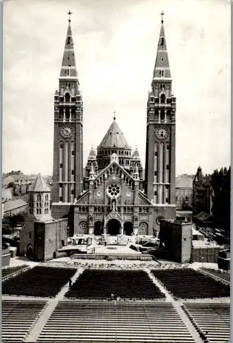 53345 - Ungarn - Szeged , Dom ter , Domplatz - gelaufen