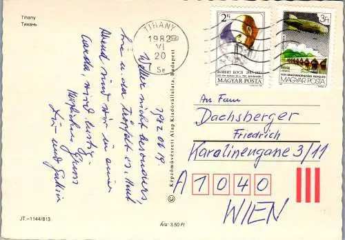 53352 - Ungarn - Tihany , Mehrbildkarte - gelaufen 1982