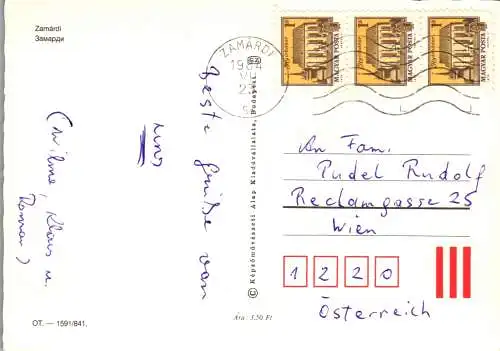 53360 - Ungarn - Zamardi , Mehrbildkarte - gelaufen 1984