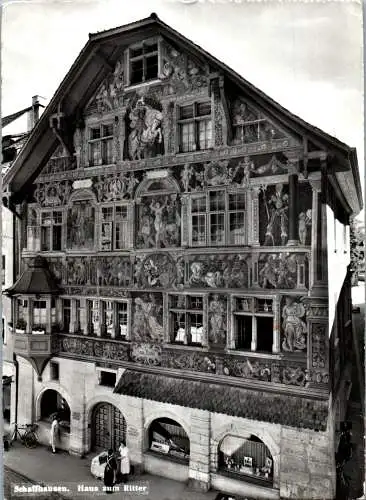 53367 - Schweiz - Schaffhausen , Haus zum Ritter - gelaufen