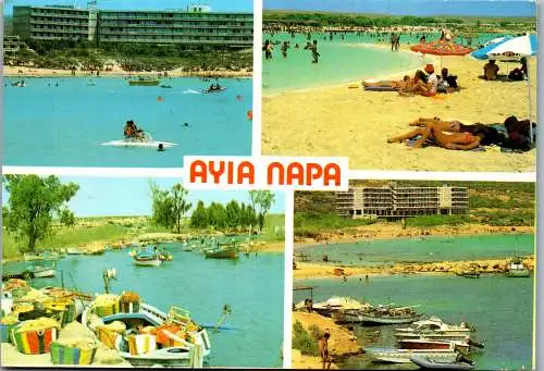 53371 - Zypern - Cyprus , Ayla Napa , Mehrbildkarte - gelaufen 1985