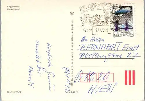 53388 - Ungarn - Nagyvazsony , Mehrbildkarte - gelaufen 1982