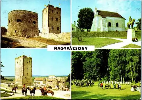 53389 - Ungarn - Nagyvazsony , Mehrbildkarte - gelaufen 1982