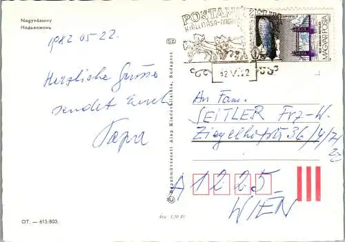 53389 - Ungarn - Nagyvazsony , Mehrbildkarte - gelaufen 1982