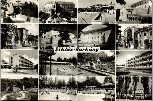 53396 - Ungarn - Siklos , Harkany , Mehrbildkarte - gelaufen 1957