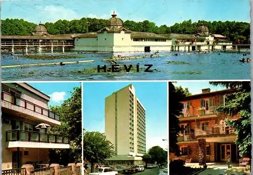 53398 - Ungarn - Heviz , Heilbad , Spa , Mehrbildkarte - gelaufen 1978