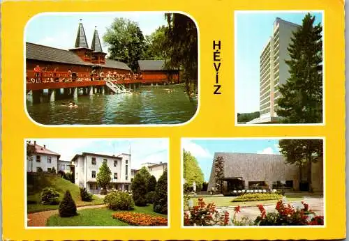 53400 - Ungarn - Heviz , Heilbad , Spa , Mehrbildkarte - gelaufen 1979