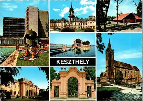 53408 - Ungarn - Keszthely , Mehrbildkarte - gelaufen 1978