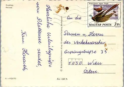 53410 - Ungarn - Keszthely , Mehrbildkarte - gelaufen 1978