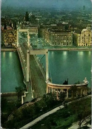 53444 - Ungarn - Budapest , Aussicht vom Gellertberg - gelaufen