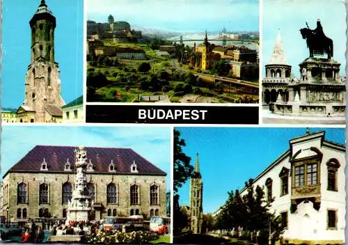 53445 - Ungarn - Budapest , Mehrbildkarte - gelaufen