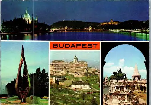 53447 - Ungarn - Budapest , Mehrbildkarte - gelaufen