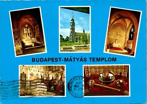 53451 - Ungarn - Budapest , Matthiaskirche , Matyas Templom - gelaufen