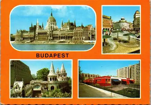 53455 - Ungarn - Budapest , Mehrbildkarte - gelaufen 1980