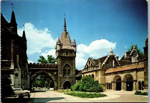 53481 - Ungarn - Budapest , Schloss Vajdahunyad , Museum - gelaufen 1982