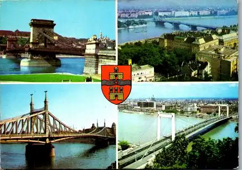 53485 - Ungarn - Budapest , Mehrbildkarte - gelaufen 1979