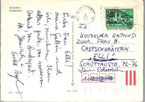 53485 - Ungarn - Budapest , Mehrbildkarte - gelaufen 1979