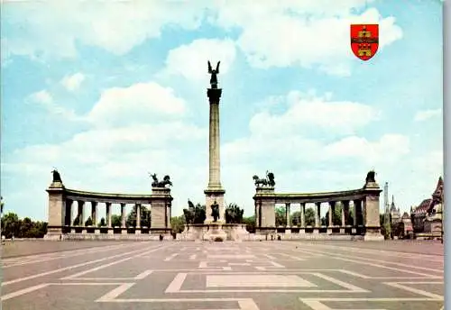 53490 - Ungarn - Budapest , Millenium Denkmal - gelaufen 1974