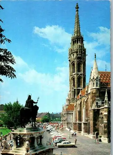 53504 - Ungarn - Budapest , Matthiaskirche , Matyas Templom - gelaufen 1982