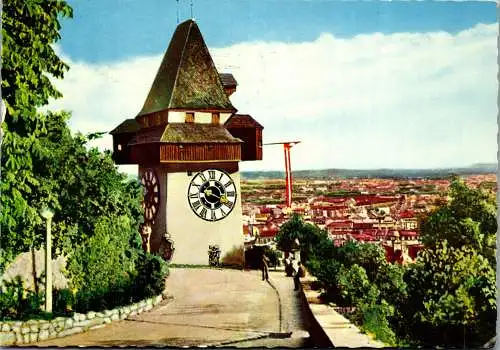 53512 - Steiermark - Graz , Uhrturm - gelaufen 1966