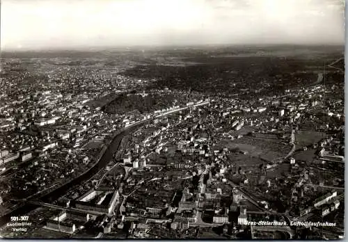 53515 - Steiermark - Graz , Luftbildaufnahme , Panorama - nicht gelaufen