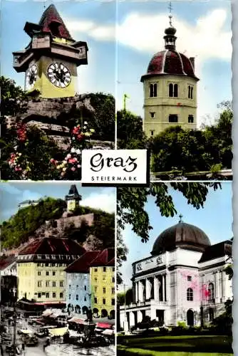 53519 - Steiermark - Graz , Mehrbildkarte - gelaufen 1966