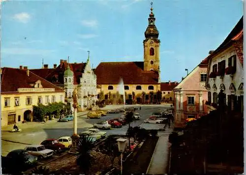 53533 - Steiermark - Hartberg , Hauptplatz , VW Käfer - gelaufen