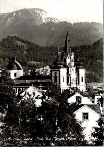 53545 - Steiermark - Mariazell , mit Tonion , Basilika - gelaufen 1971