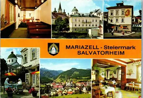 53555 - Steiermark - Mariazell , Salvatorheim , Mehrbildkarte - gelaufen 1972