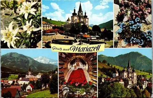 53556 - Steiermark - Mariazell , Mehrbildkarte - gelaufen 1971