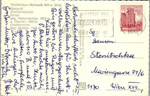 53556 - Steiermark - Mariazell , Mehrbildkarte - gelaufen 1971