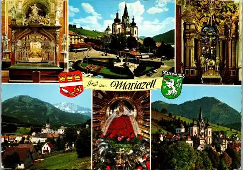 53557 - Steiermark - Mariazell , Mehrbildkarte - gelaufen 1970