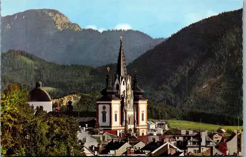 53573 - Steiermark - Mariazell , Basilika mit Tonion - gelaufen 1976