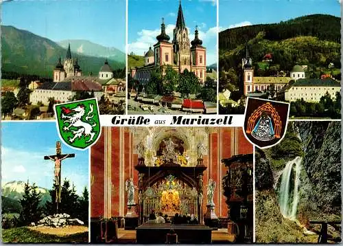 53575 - Steiermark - Mariazell , Mehrbildkarte - gelaufen