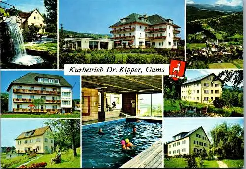 53602 - Steiermark - Gams , Kurbetrieb Dr. Kipper , Mehrbildkarte - gelaufen 1980