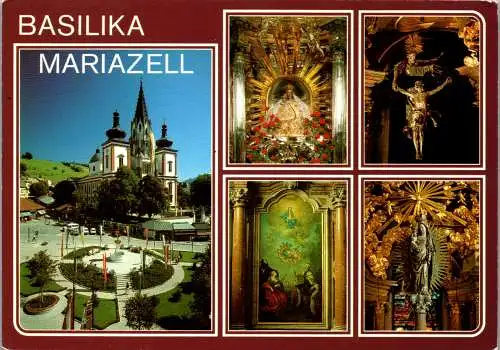 53609 - Steiermark - Mariazell , Basilika , Mehrbildkarte - gelaufen 1994